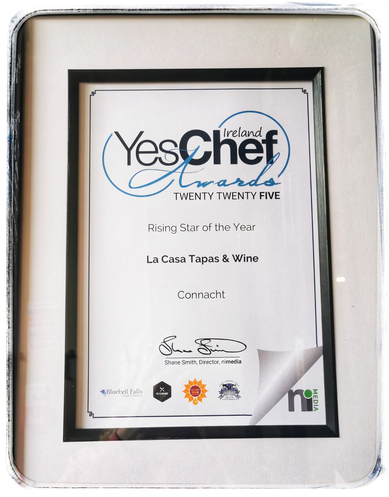 La Casa wins Rising Star of the Year from YesChef Ireland