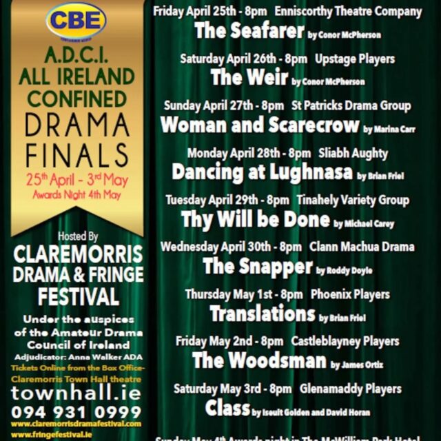 We had the most wonderful evening yesterday looking after all our guests at La Casa Tapas & Wine for the opening reception of The CBE ADCI All Ireland confined Drama Finals 2025 which are being held here in Claremorris.

We met so many amazing people and wish to thank Claremorris Drama And Fringe Festival for asking us to host this event for the  Amateur Drama Council of Ireland and for all their incredible hard work into organising and bringing the entire festival to Claremorris.

May we add a huge welcome to everyone that is visiting Claremorris for the festival and the very best of luck to all participants and finalists. 🎭🎩

We are open today from 2pm.

Call or WhatsApp us on 087 440 5546

https://www.lacasatapas.ie/reservations/ link is in the bio

#Mayo2025 #claremorris #westofireland
#communitysupport #foodlovers #allirelanddramafinals #claremorristownhalltheatre