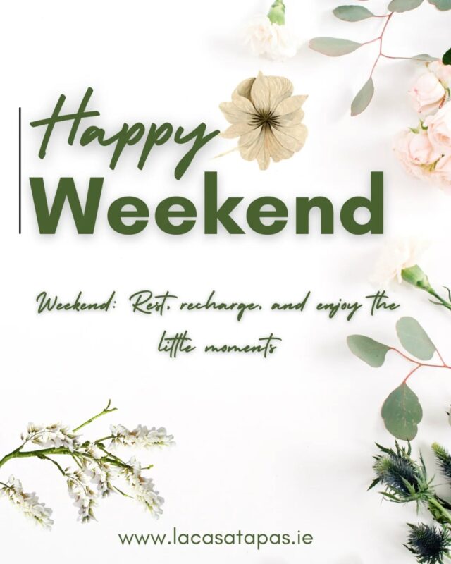 It's the weekend again. 😎

Join us at La Casa Tapas & Wine for delicious Tapas, Wine, drink specials & chef specials. 😋💕🍷🍺🍹

https://www.lacasatapas.ie/reservations/
Call or WhatsApp us on 087 440 5546

#atasteofspaininmayo #Mayo2025 #May2025 #communitysupport #TapasPlates #foodlovers #tapasrestaurant #claremorris #mayo #westofireland #weekendplans